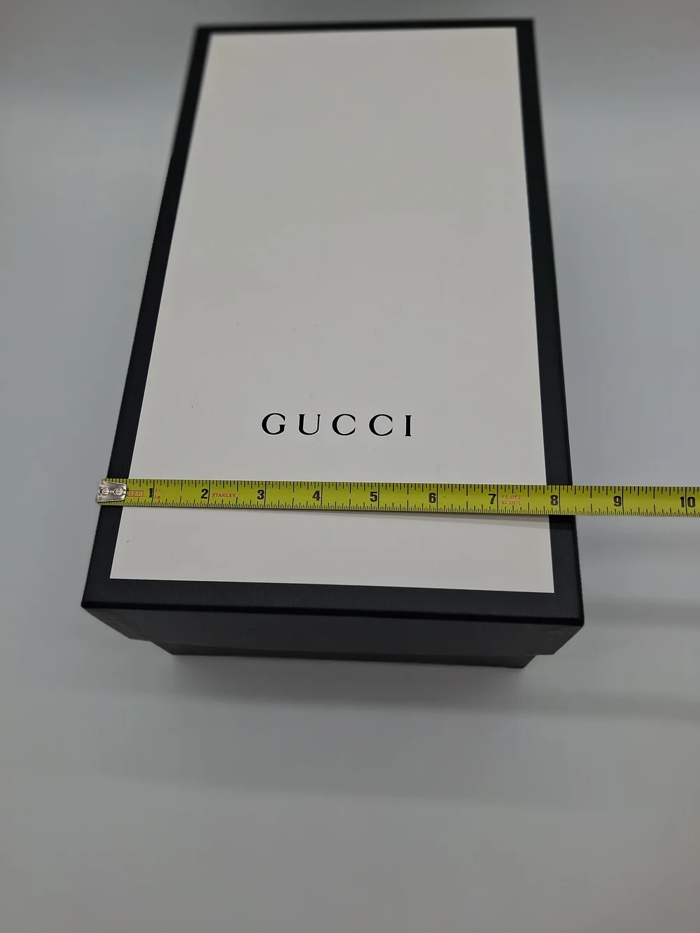 Gucci White & Black Box with Brown Monogram Dust Bag